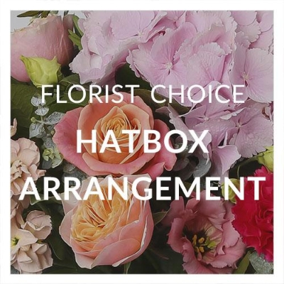 Florist Choice Hat box arrangement
