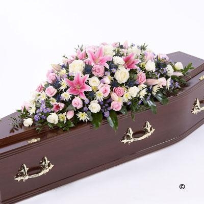 Mixed Flower Coffin Spray