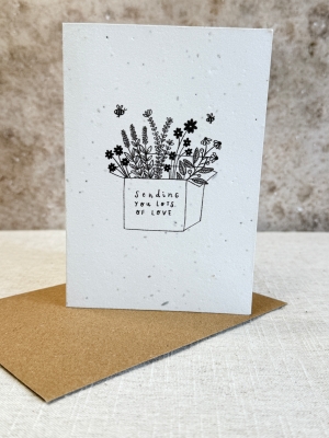 Sending You Lots Of Love Plantable Gift Card