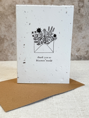Thank You So Bloomin Much Plantable Gift Card