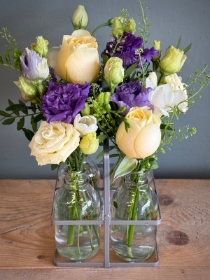 Cottage Garden Bud Vase Arrangement