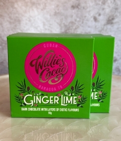 Ginger Lime Dark Chocolate Bar