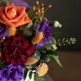 Vibrant Autumn Flower Hatbox